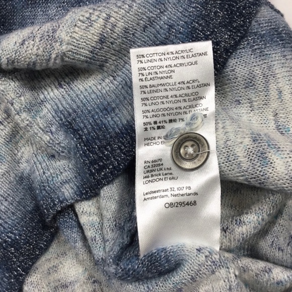 PILCRO Linen Blend Crop Boxy Style Cardigan - Picture 8 of 11